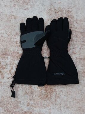 Marmot Kids Black Insulated Winter Snow Gloves Size Small